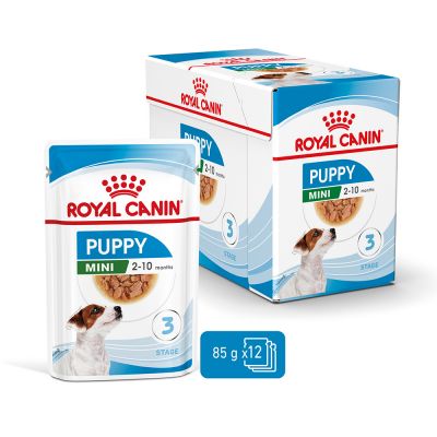 Royal Canin Mini Puppy Umido è un alimento umido formulato per soddisfare le esigenze nutrizionali dei cuccioli di piccola taglia fino ai 10 mesi di età.