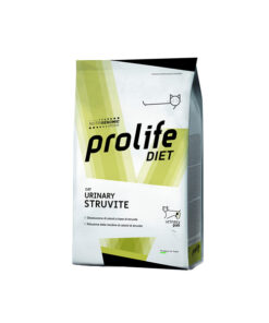 Prolife Urinary Struvite è un alimento dietetico formulato per la dissoluzione di calcoli a base di struvite e le malattie dell'apparato urinario del gatto.