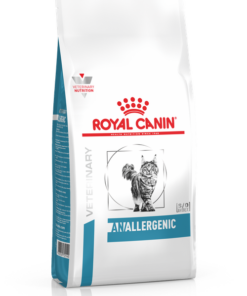 Royal Canin Anallergenic è un alimento secco dietetico completo per gatti formulato per ridurre le intolleranze alimentari.