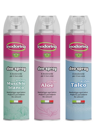 Inodorina-Dog-Deo-Spray-Talco-Alore-Muschio-Bianco-Latte-Vaniglia