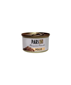 Pars Monoproteico Pollo è un alimento monoproteico umido a base di  100 % pollo cotto a vapore in brodo adatto a cani e gatti.
