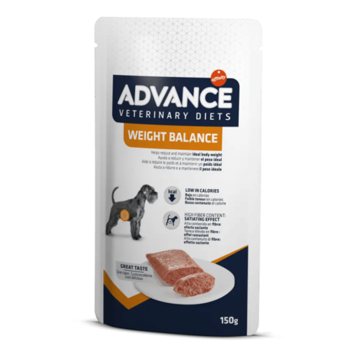 Advance Veterinary Diets Weight Balance è un alimento dietetico umido per cani adatto a ridurre il peso in eccesso e regolare il metabolismo lipidico.