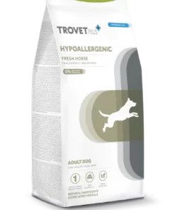 Trovet Plus Hypoallergenic Adult al Cavallo è un alimento secco ipoallergenico di altà qualità per cani adulti con allergie o intolleranze alimentari.