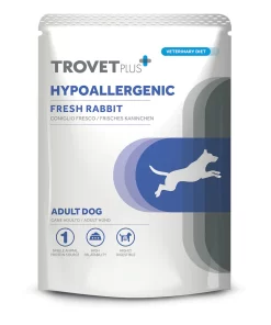 Trovet Plus Umido Hypoallergenic Adult Umido al Coniglio Fresco è un alimento umido ipoallergenico per cani con allergie o intolleranze alimentari.