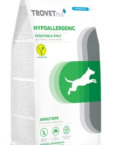 Trovet Plus Hypoallergenic Solo Vegetali è un alimento secco ipoallergenico a base di vegetali e ortaggi adatto a cani adulti con allergie alimentari.