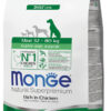 Monge Maxi Puppy & Junior Ricco in Pollo è un alimento secco completo per cuccioli di taglia grande con peso compreso tra 32-80 kg.