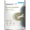 Trovet Plus Umido Hypoallergenic Adult Cavallo è un alimento umido ipoallergenico a base di carne di cavallo adatto a cani con allergie o intolleranze alimentari.